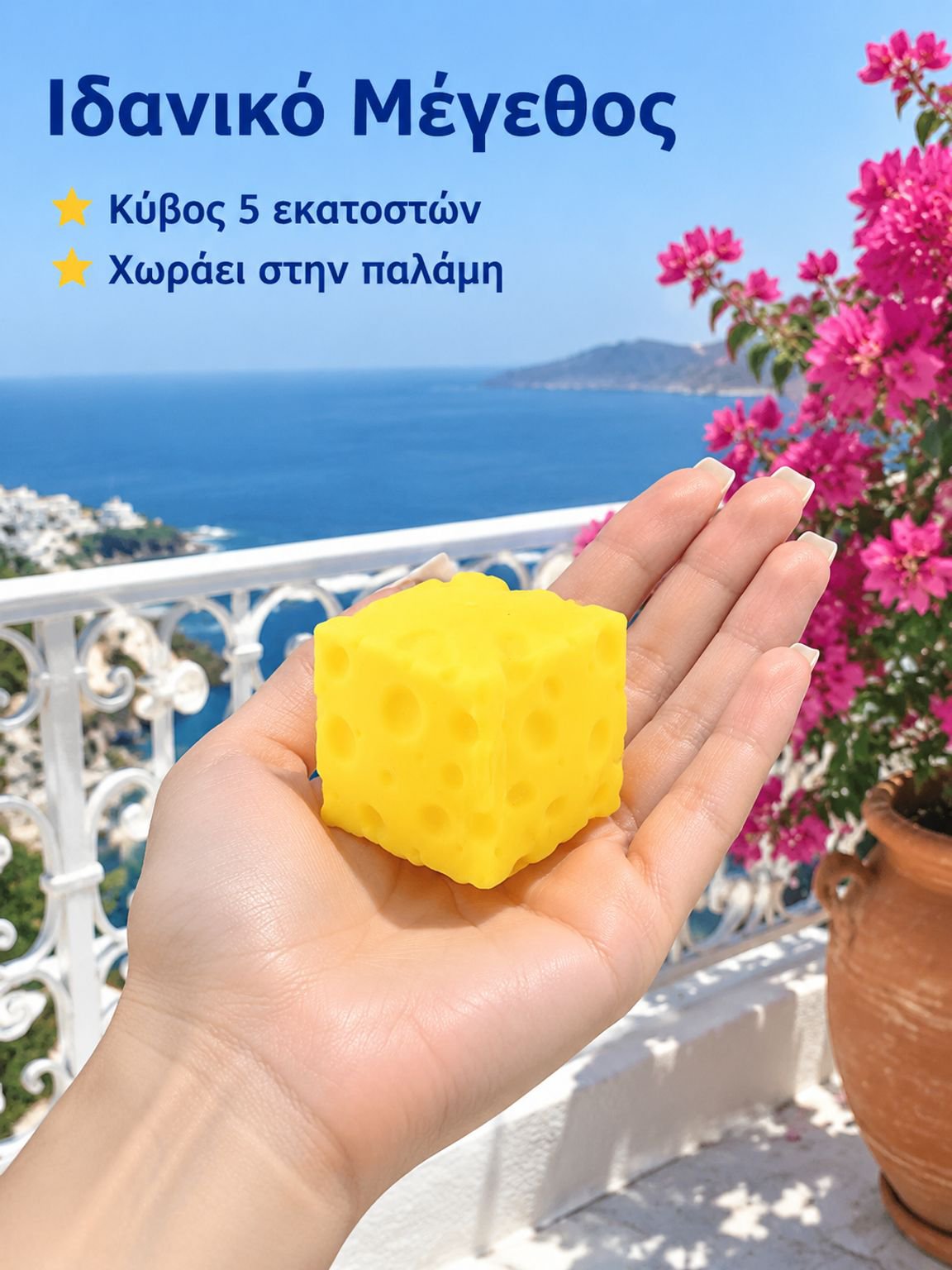 Παιχνίδι με τυρί σε σχήμα κύβου για ανακούφιση από το άγχος