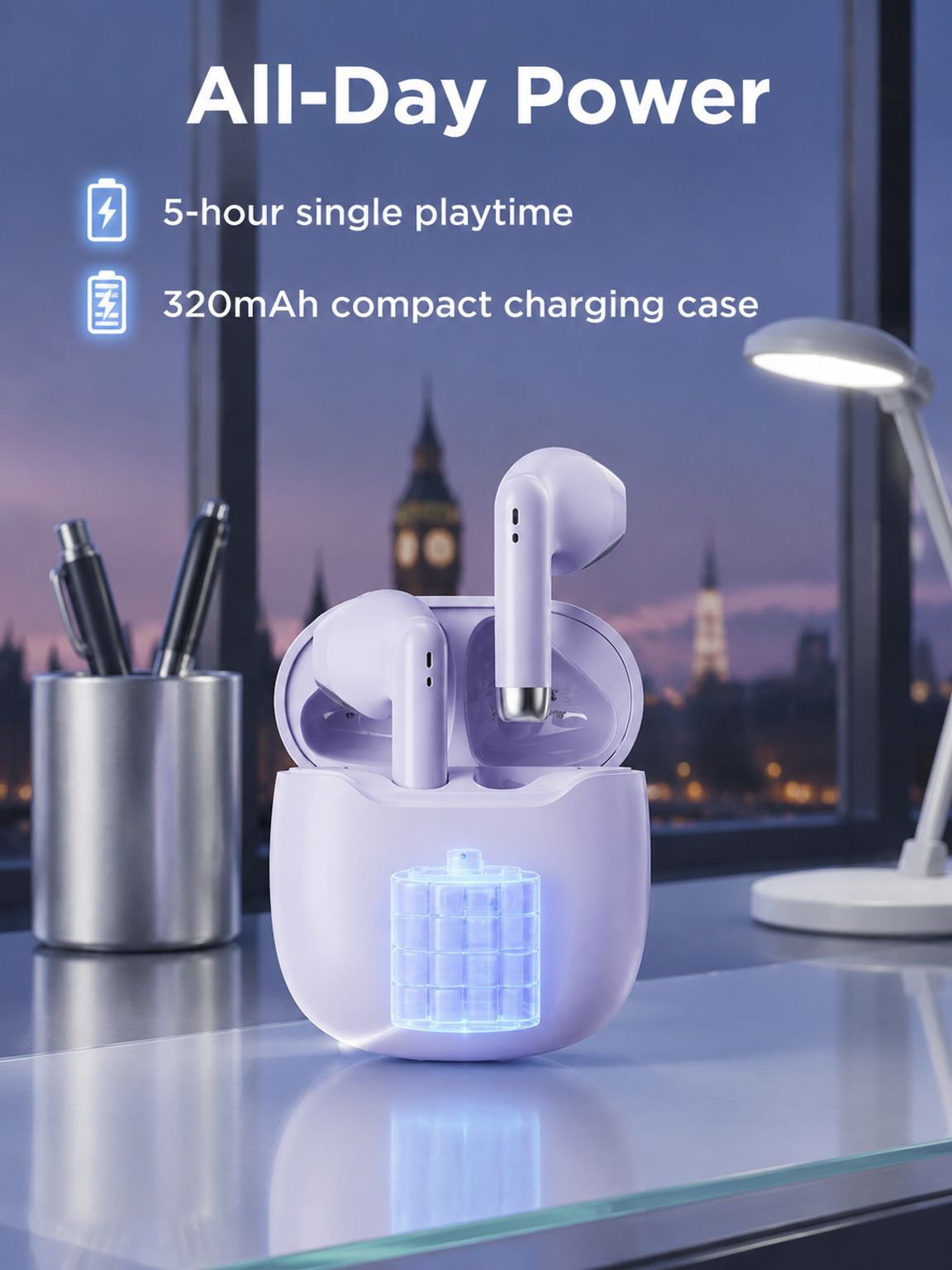 Marshmallow TWS earbuds with ergonomic design