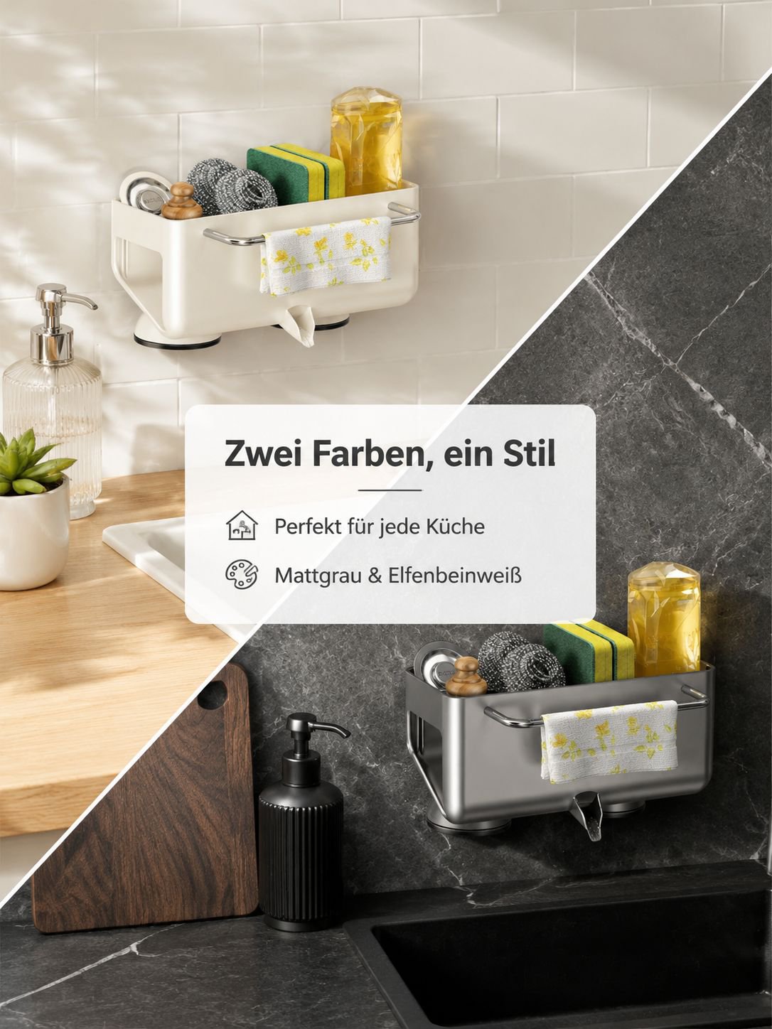 Robuste Materialien für langlebige Verwendung – Spültuchhalter für die Küche