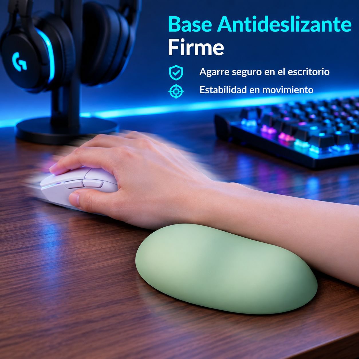 Soporte ergonómico de silicona antideslizante para muñeca