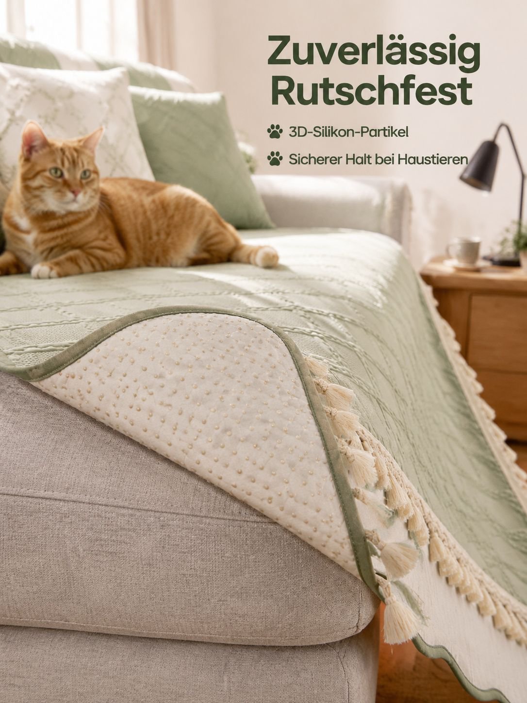 Hochwertiger rutschfester Sofabezug Überwurf