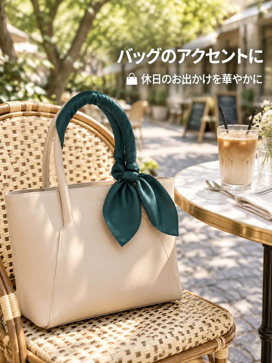 無地サテンレディーススカーフ