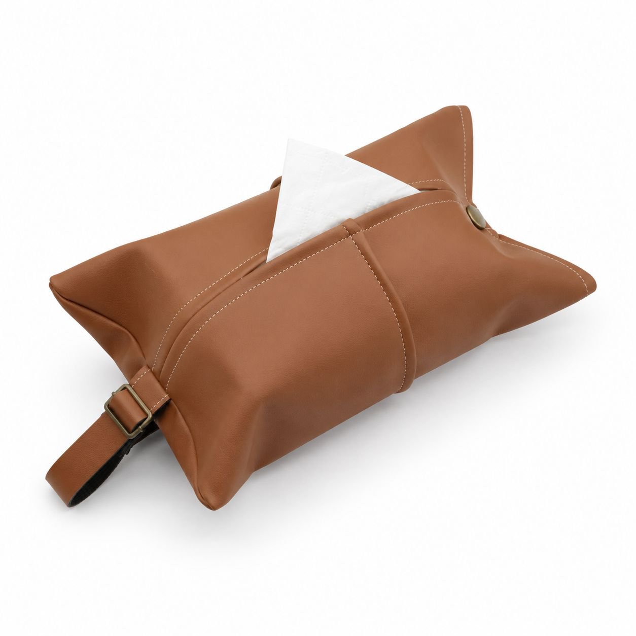 Multipurpose Car Tissue Box for Armrest, Sun Visor, and Seat Installation