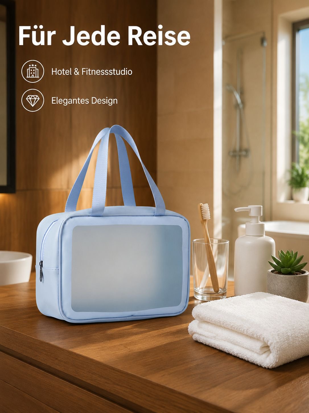 Große wasserdichte tragbare Kulturtasche