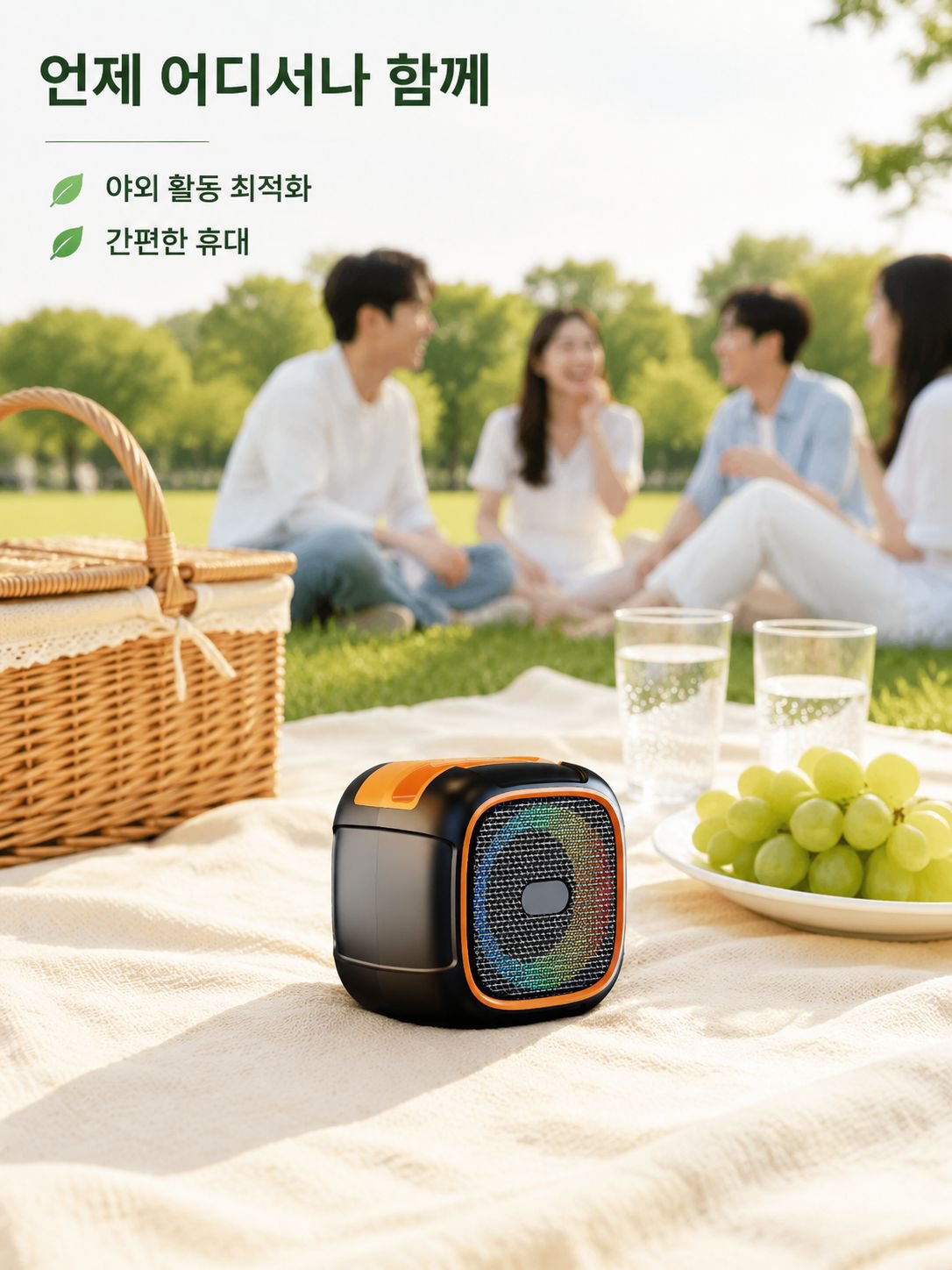 휴대용 블루투스 저음포 스피커