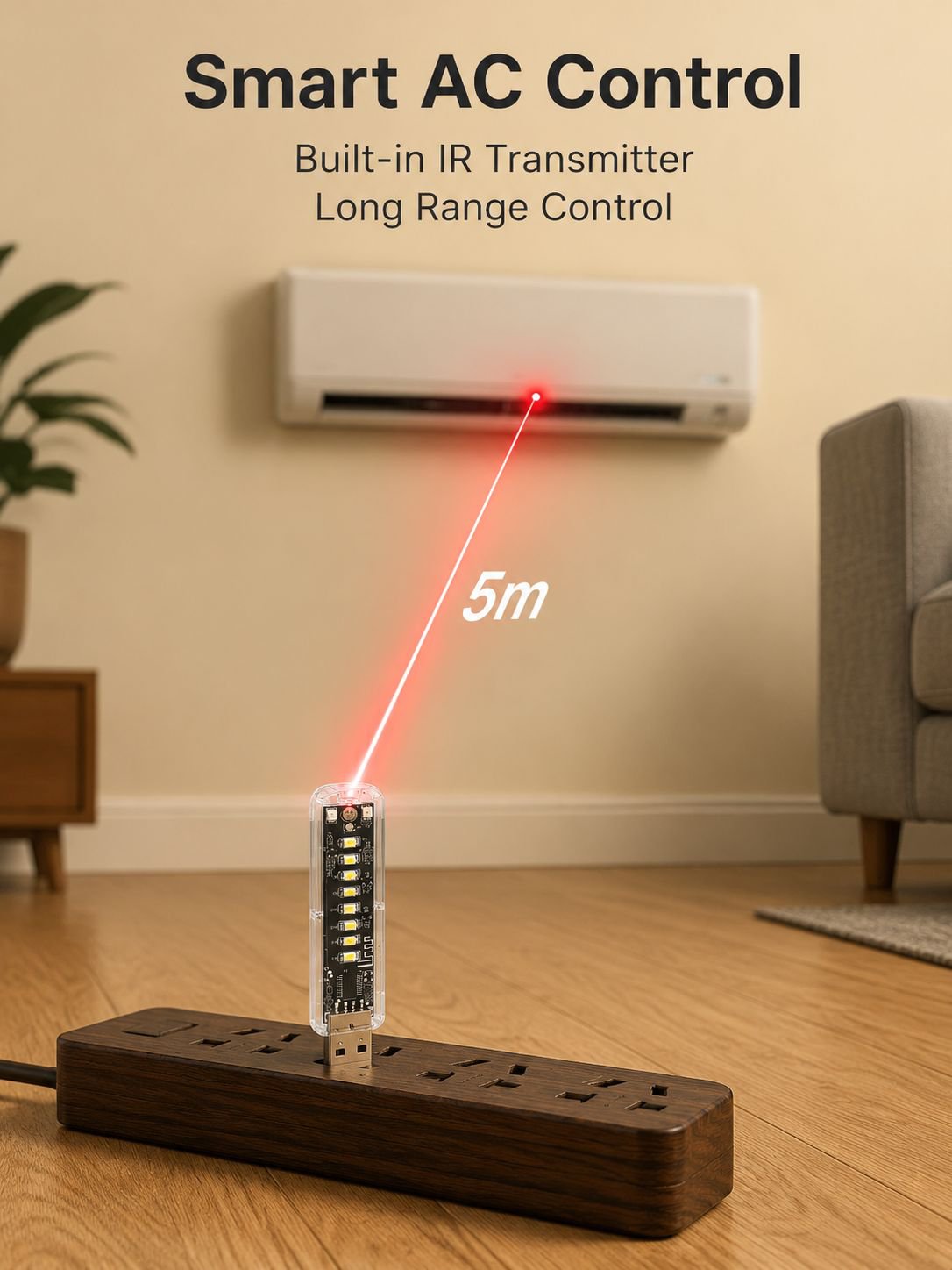 Air Conditioning Companion Night Light Smart Voice Remote Control Night Light Smart Voice Control