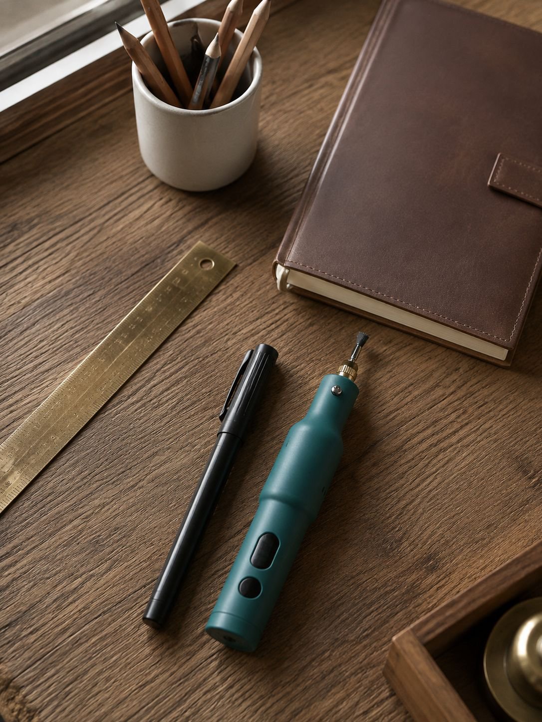 Small electric polishing tool for precise work