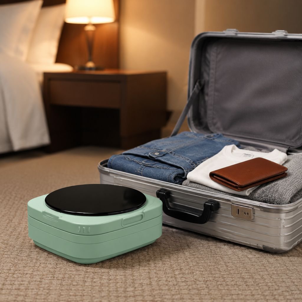 8L Mini Portable Folding Washing Machine with Integrated Wash and Dry