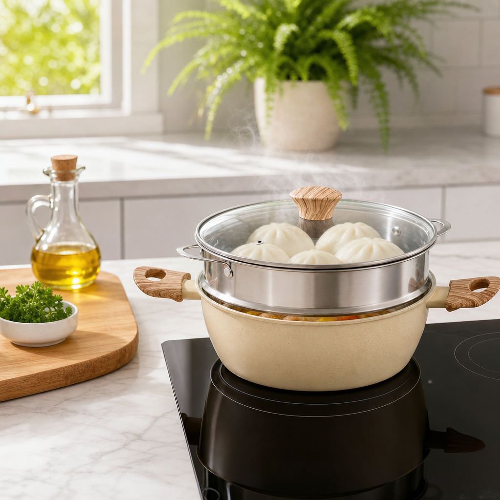 Thickened Multipurpose Visualization Soup Pot Binaural Design Easy to Clean