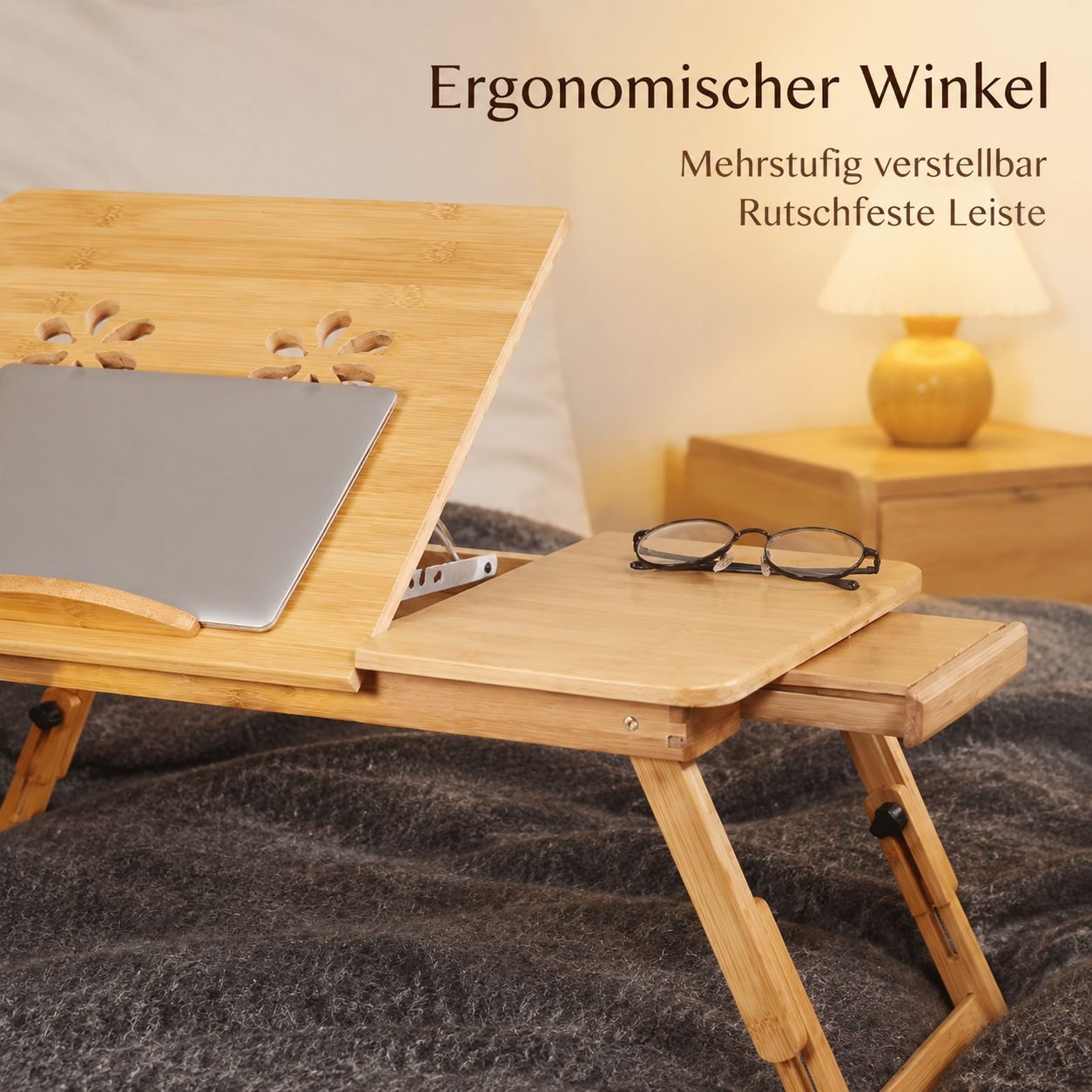Klappbarer Computertisch/kleiner Schreibtisch fürs Bett