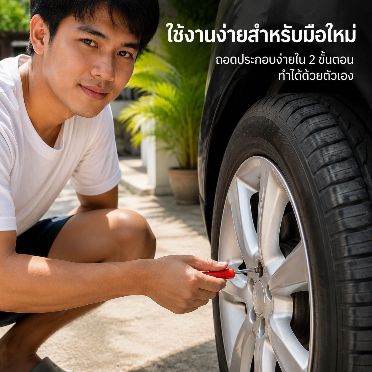 ประแจขันวาล์วลมยางรถยนต์