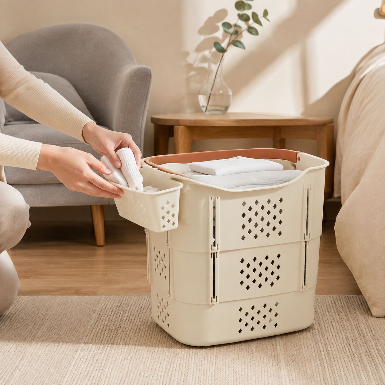Multifunctional Stackable Clothes Organizer Basket