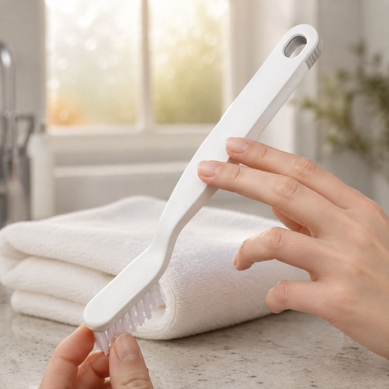 Durable bathroom brush cleaning floor drains