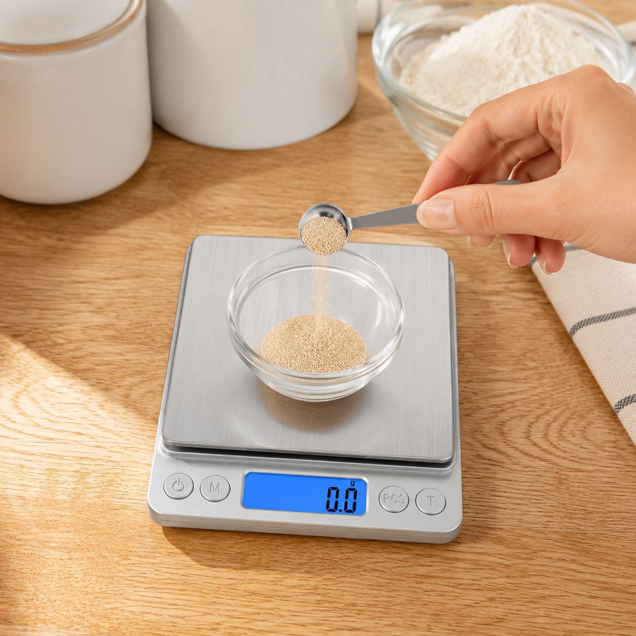 Balance électronique de cuisine précise en grammes, spéciale pâtisserie, en acier inoxydable