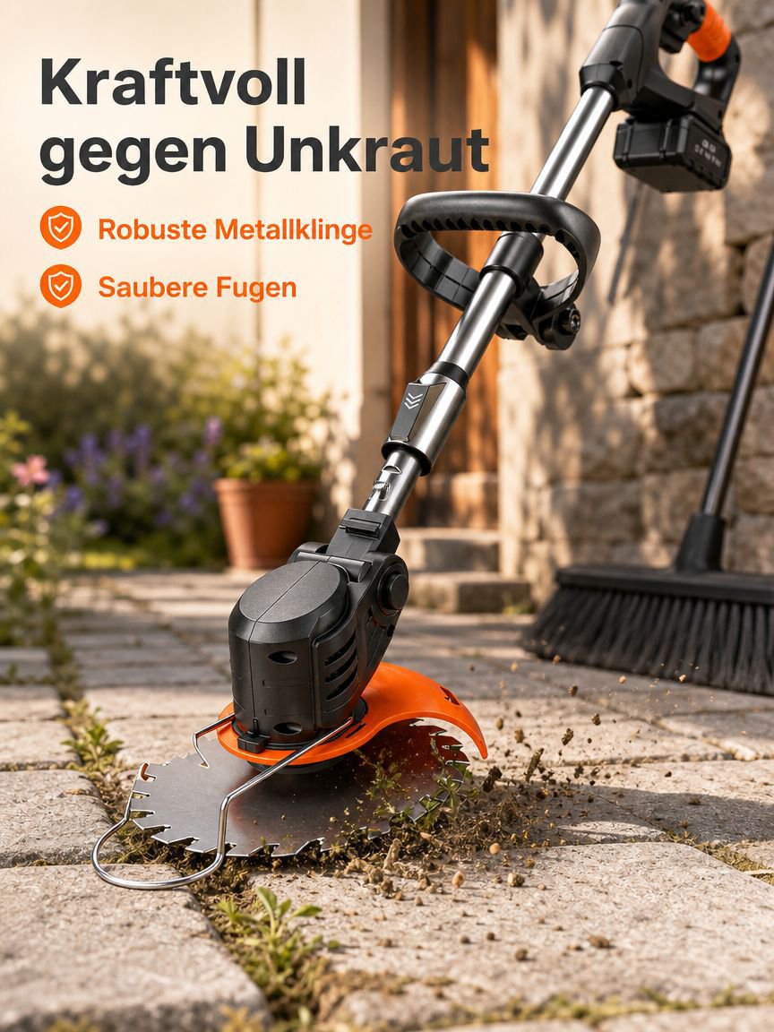 Komfortabler Griff und einfache Bedienung beim Rasenmäher