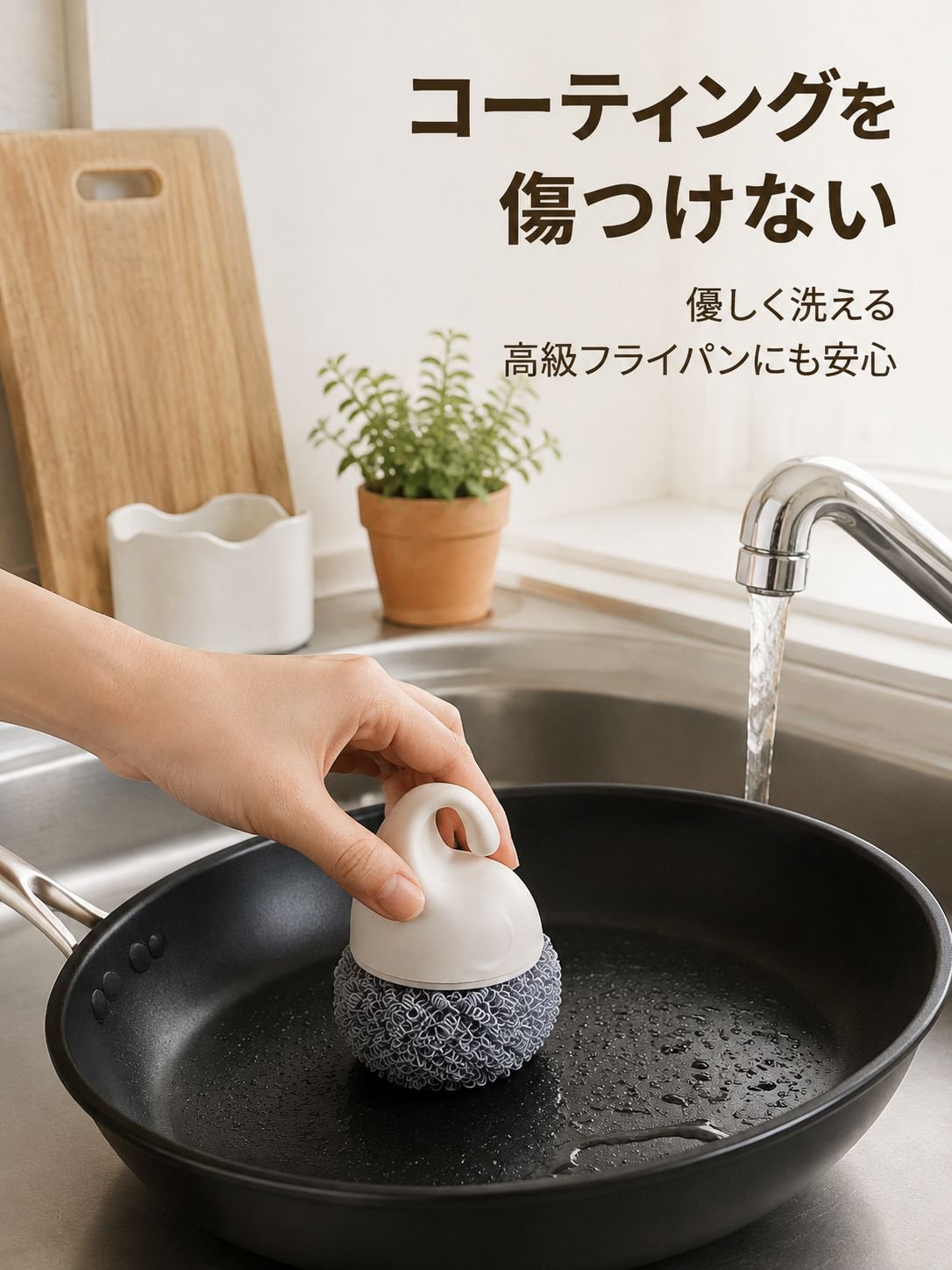 短い柄のクリーニングボール