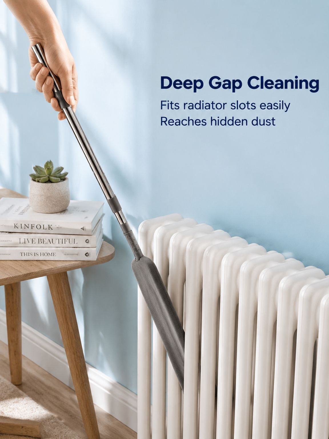 Extendable and extended gap duster