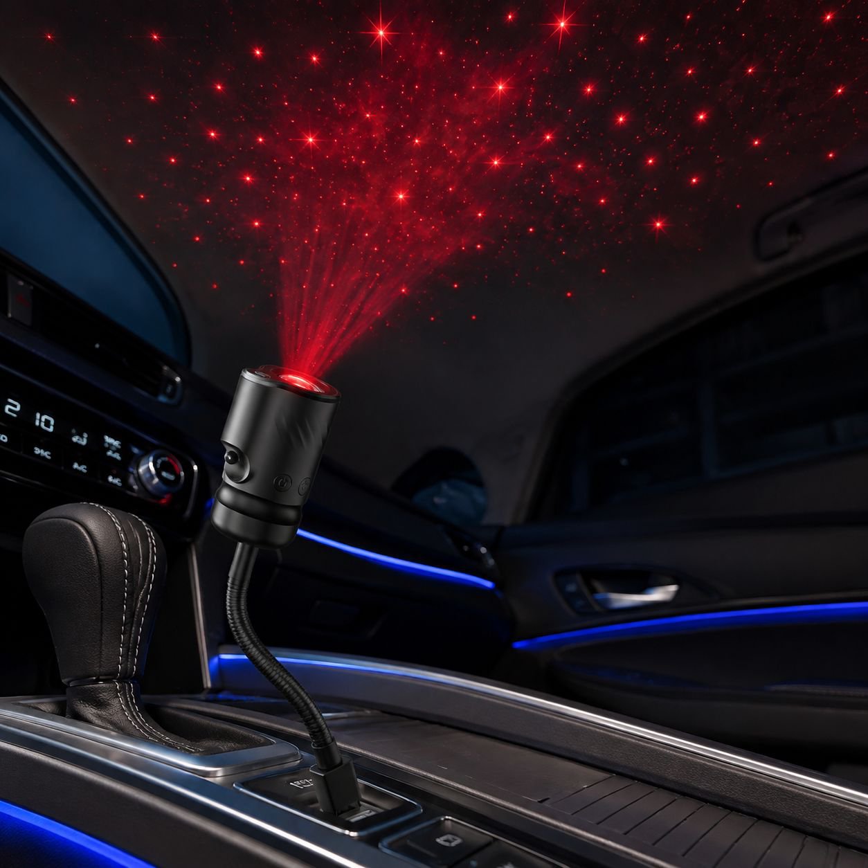 USB Sternenprojektor Nachtlicht für Auto und Zuhause, romantische Atmosphäre Lampe