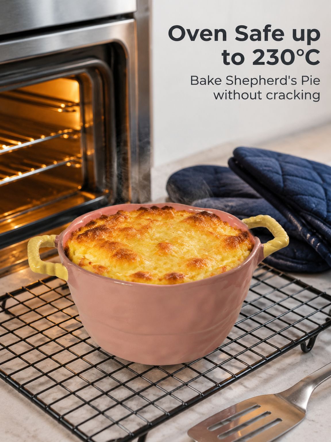 Durable ceramic serving bowl for everyday kitchen dining