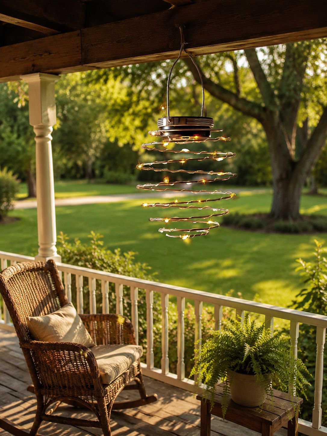 Energy-saving solar lantern for outdoor yard