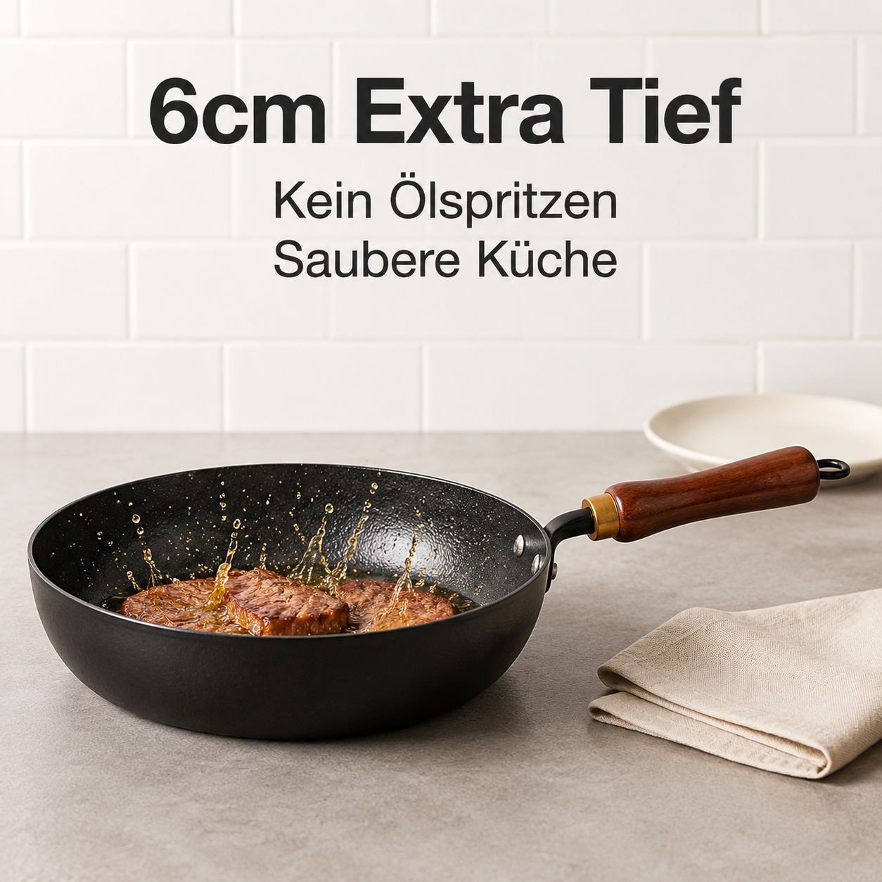 Unbeschichtete Steakpfanne
