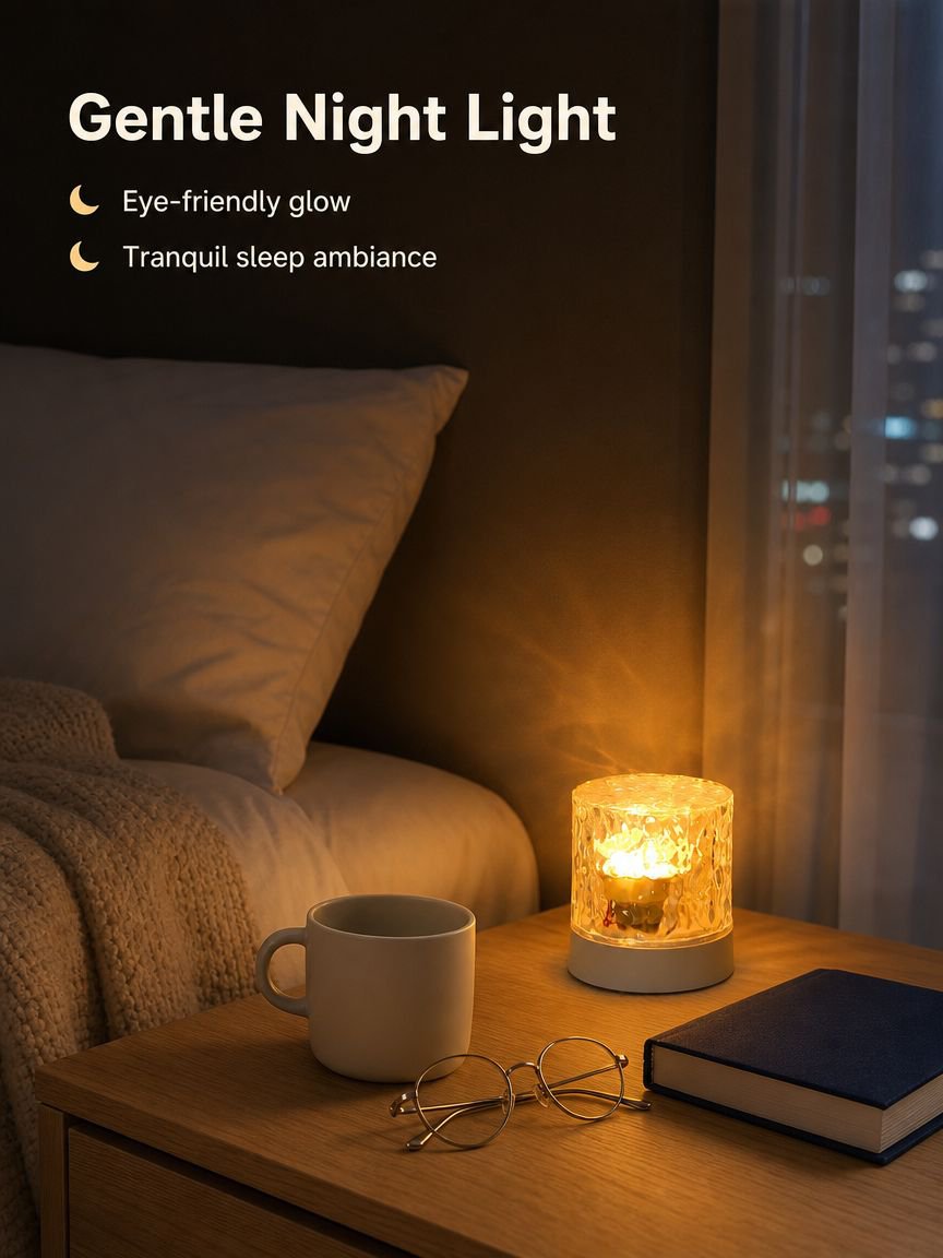 Flame-Enclosed Desk Table Lamp