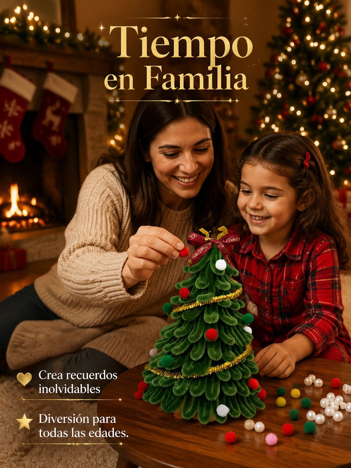 Kit para hacer adornos para el árbol de Navidad