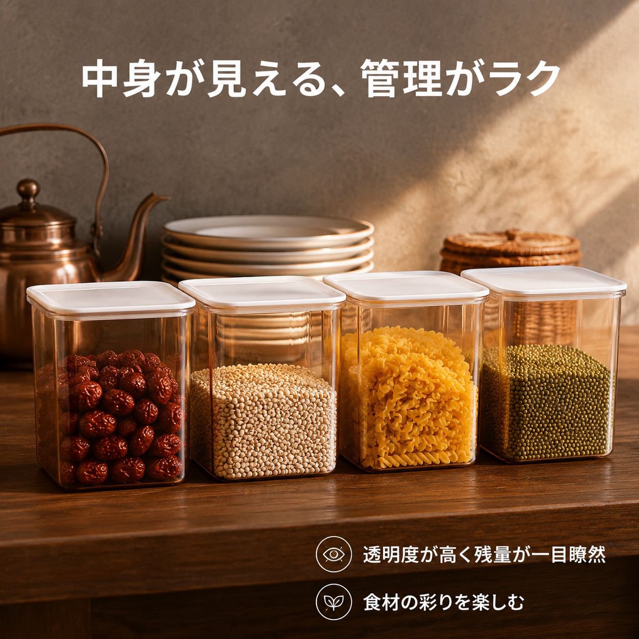 厚手防虫小麦粉ストッカー収納容器