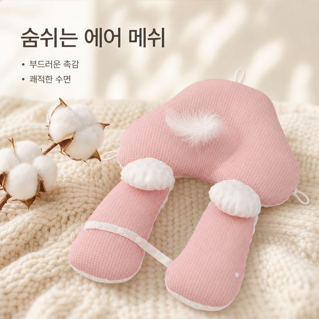 신생아 두상 교정 및 안정 수면 베개