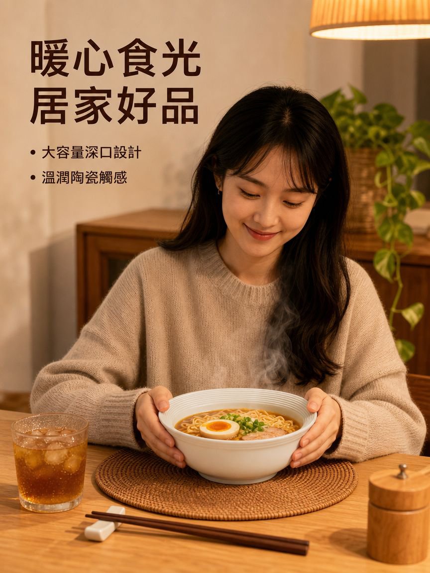 大容量深口陶瓷碗