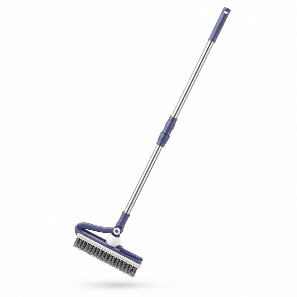 Brosse en silicone 2-en-1 pour nettoyage de sol et WC