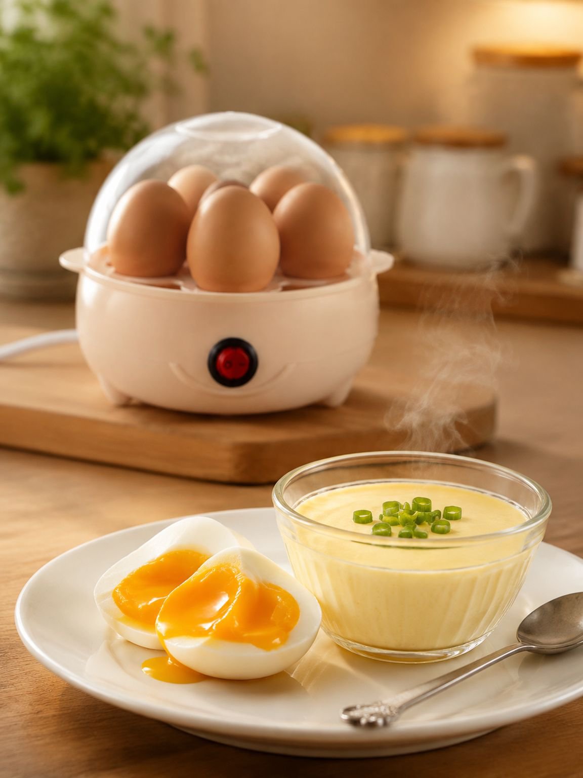 Dampfgargerät für Eierpudding – Haushaltsgerät