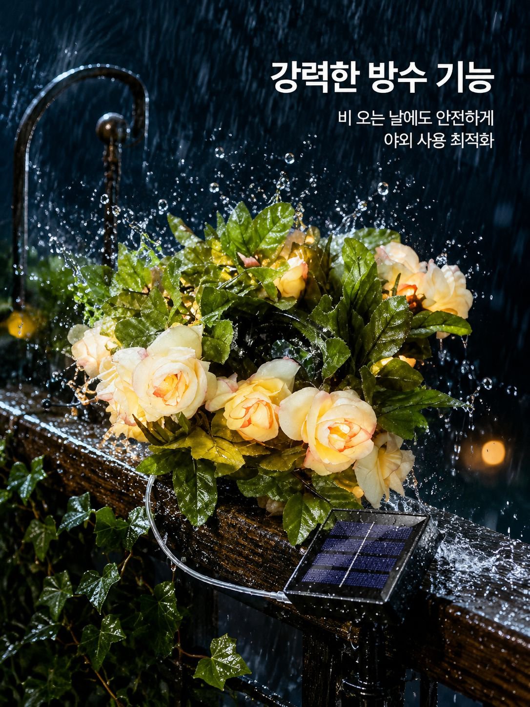 야외 방수 라탄 장식등