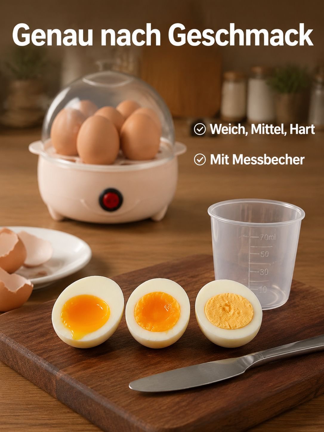 Dampfgargerät für Eierpudding – Haushaltsgerät