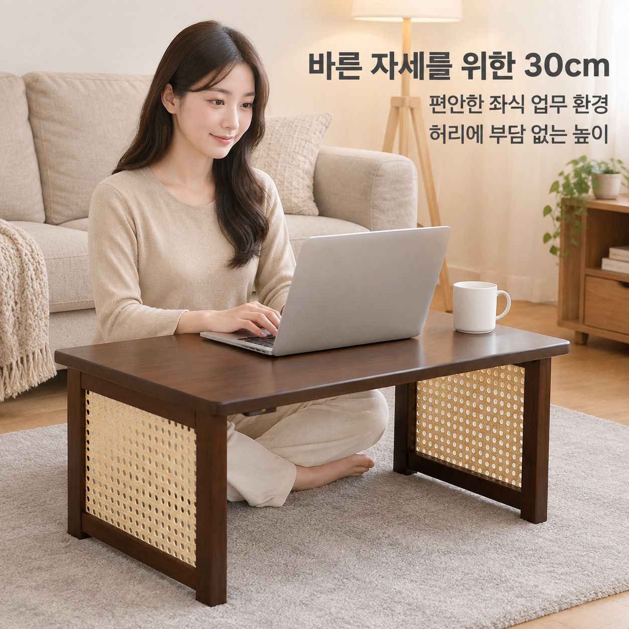 접이식 미니 좌식 테이블 베란다 창가 다다미 티테이블 침대용 공부 노트북 좌탁