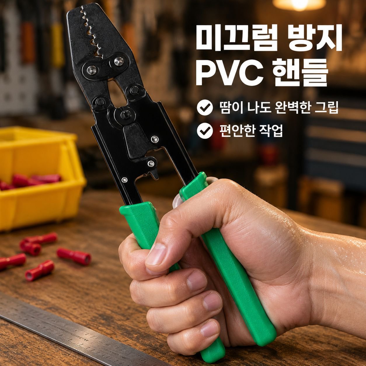 전선 단자용 압착 공구