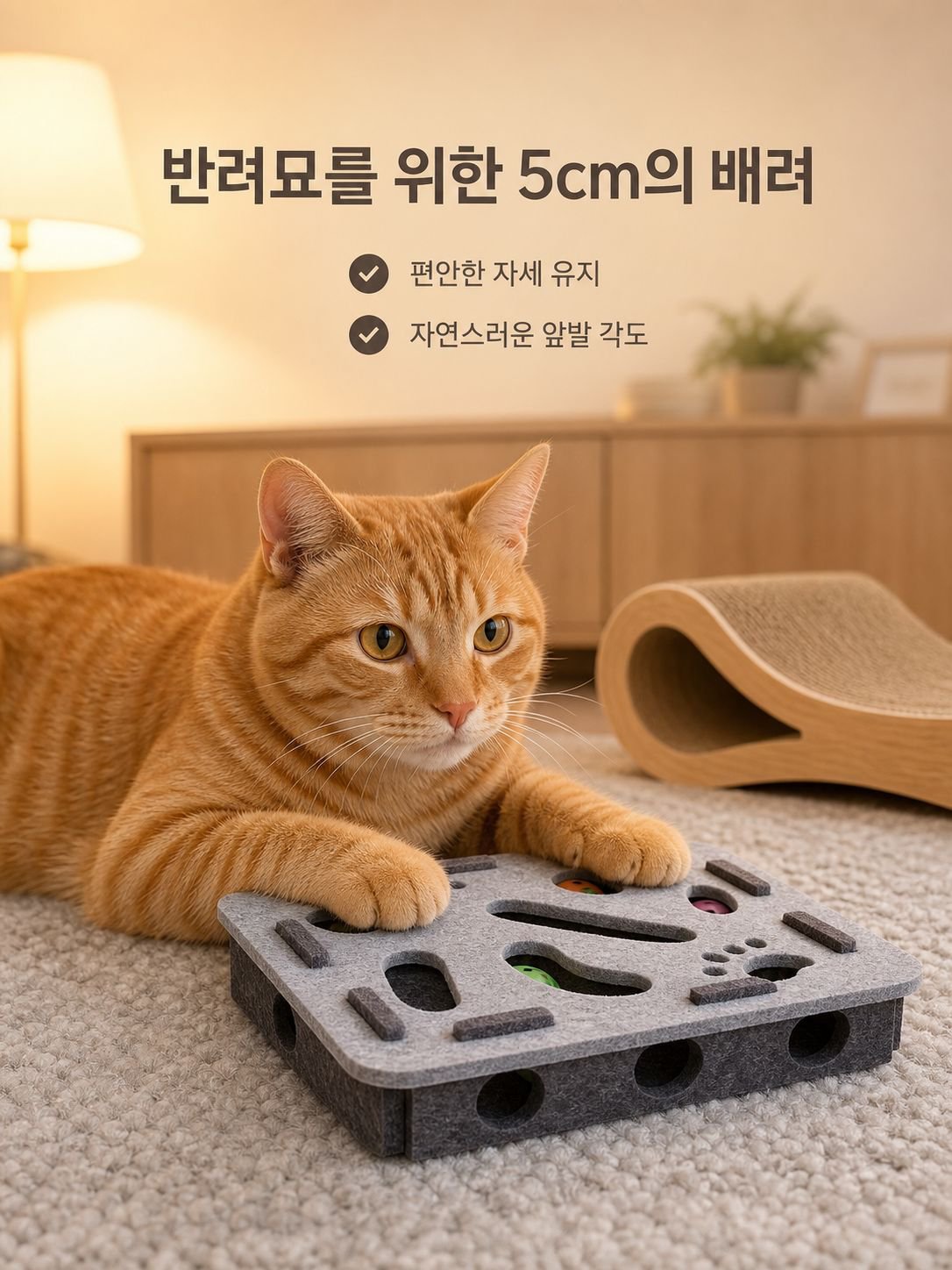 고양이 혼자 노는 뽑기 장난감