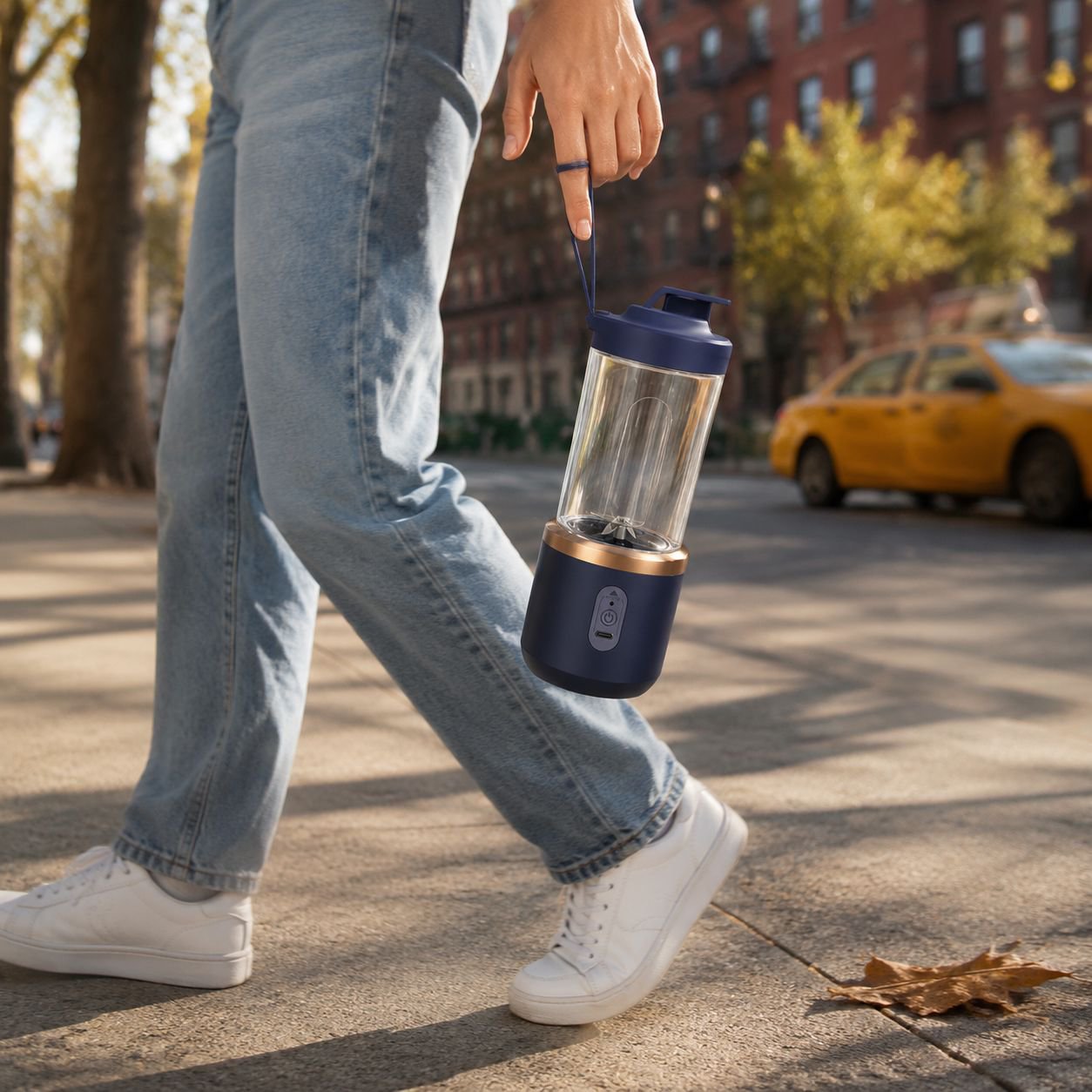 Travel juicer with compact and sleek design