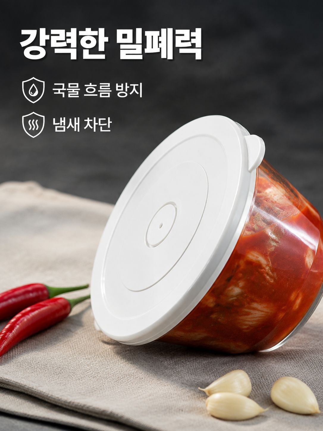 고온 내성 유리 김치 항아리