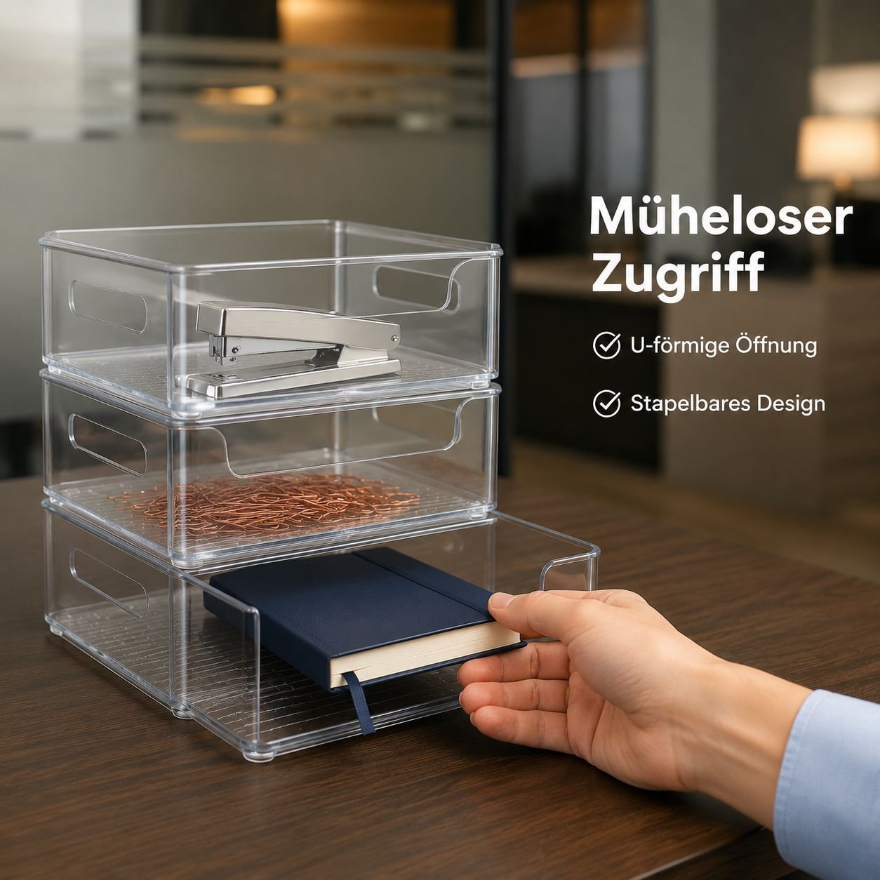 Acryl Schreibtisch-Organizer