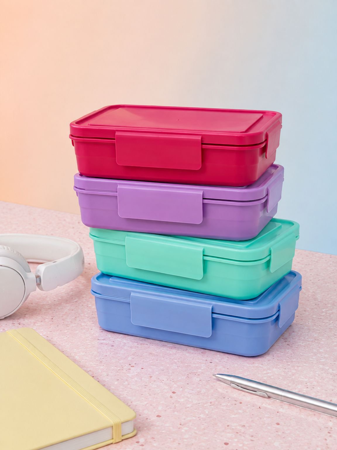 Maaltijdbox met bestek voor comfortabel eten onderweg