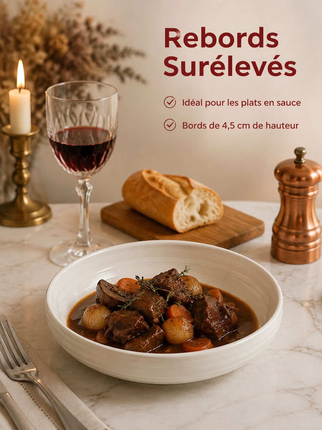 Présentation élégante de desserts avec une assiette raffinée