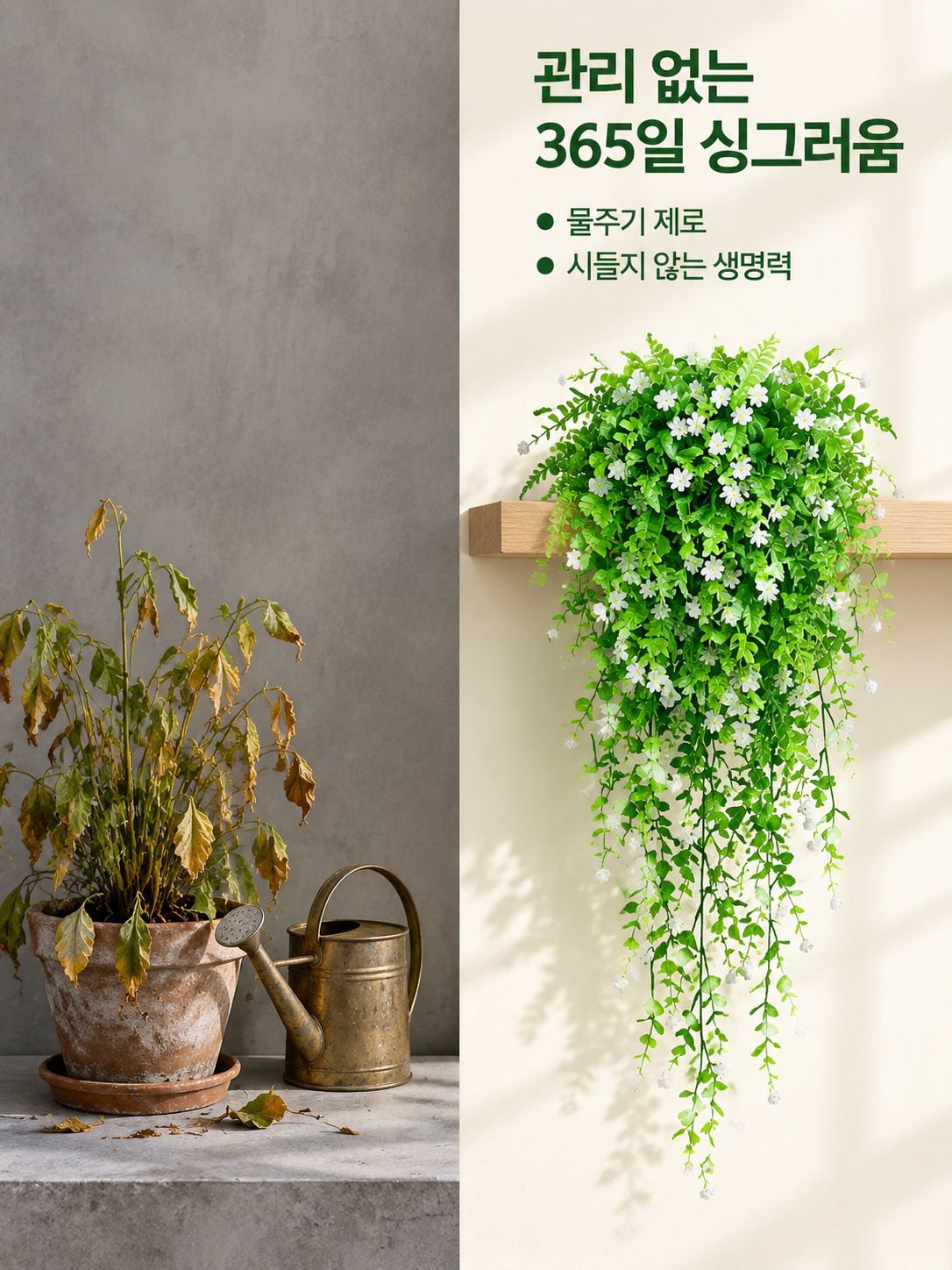 동백 덩굴 꽃 장식