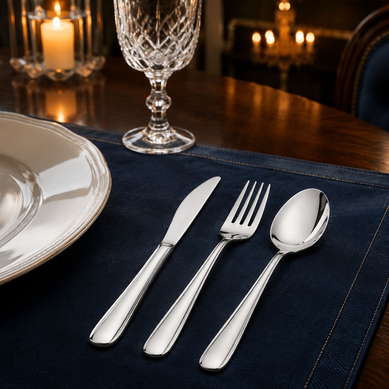 6PCS Stainless Steel Tableware Set - Spoons and Forks Combo