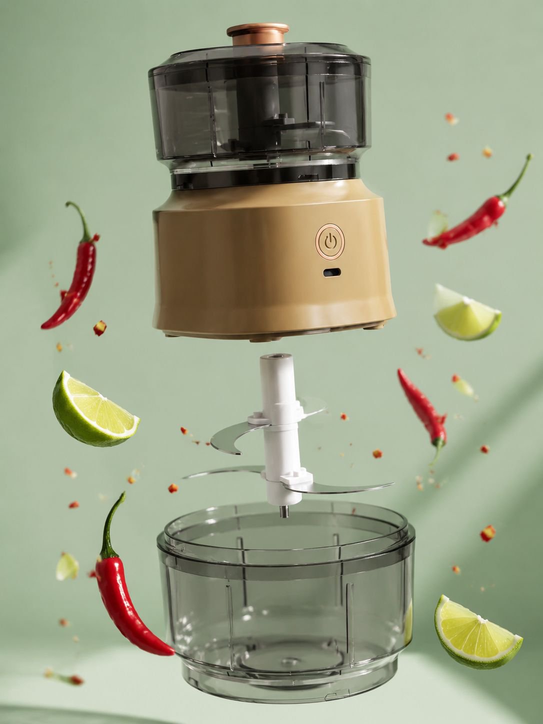 Procesador de alimentos eléctrico multifuncional