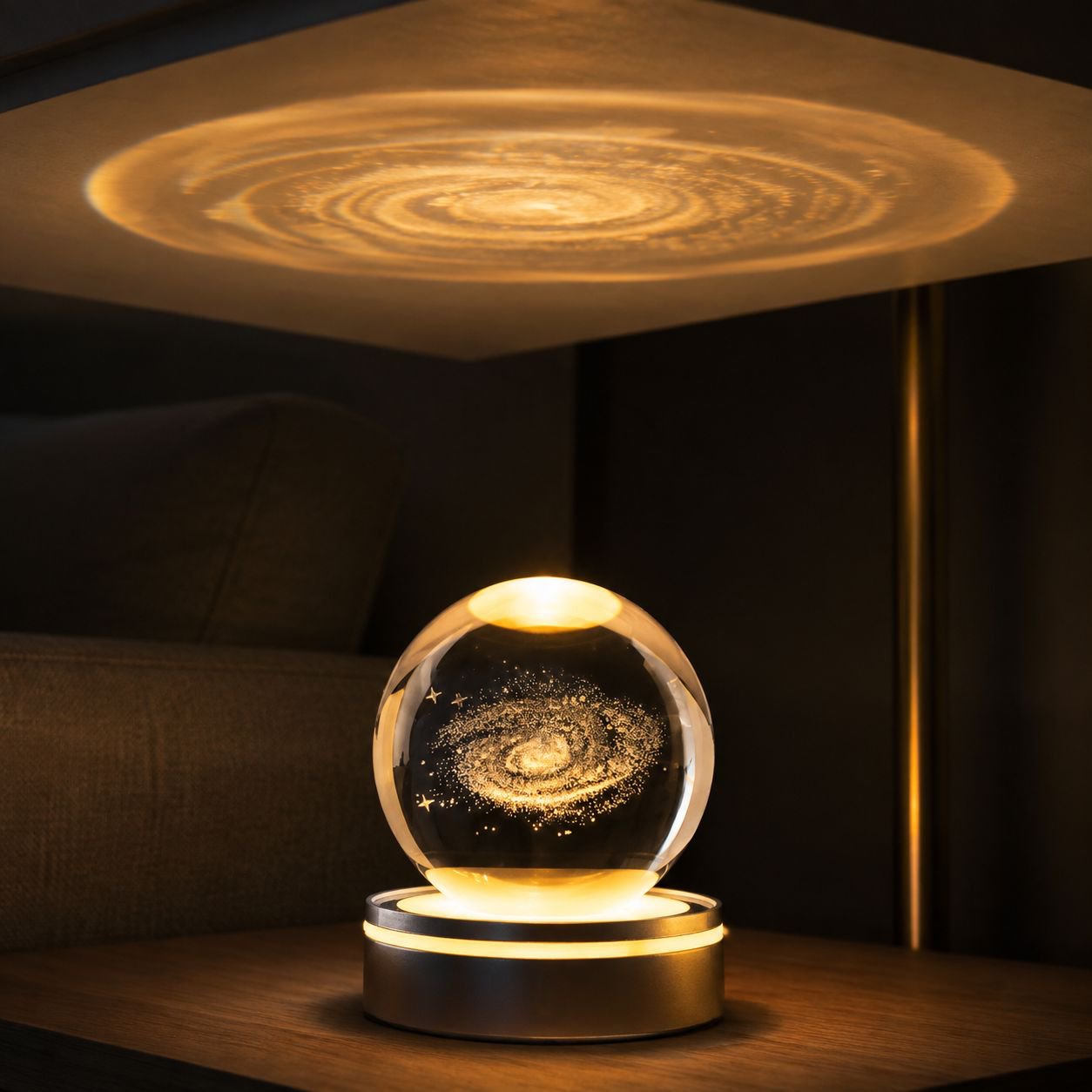 Office Decor Starry Sky Projector Crystal Ball