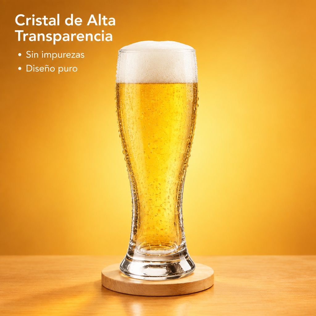 Jarra de Cerveza de Vidrio Grueso Gran Capacidad Vaso para Bar