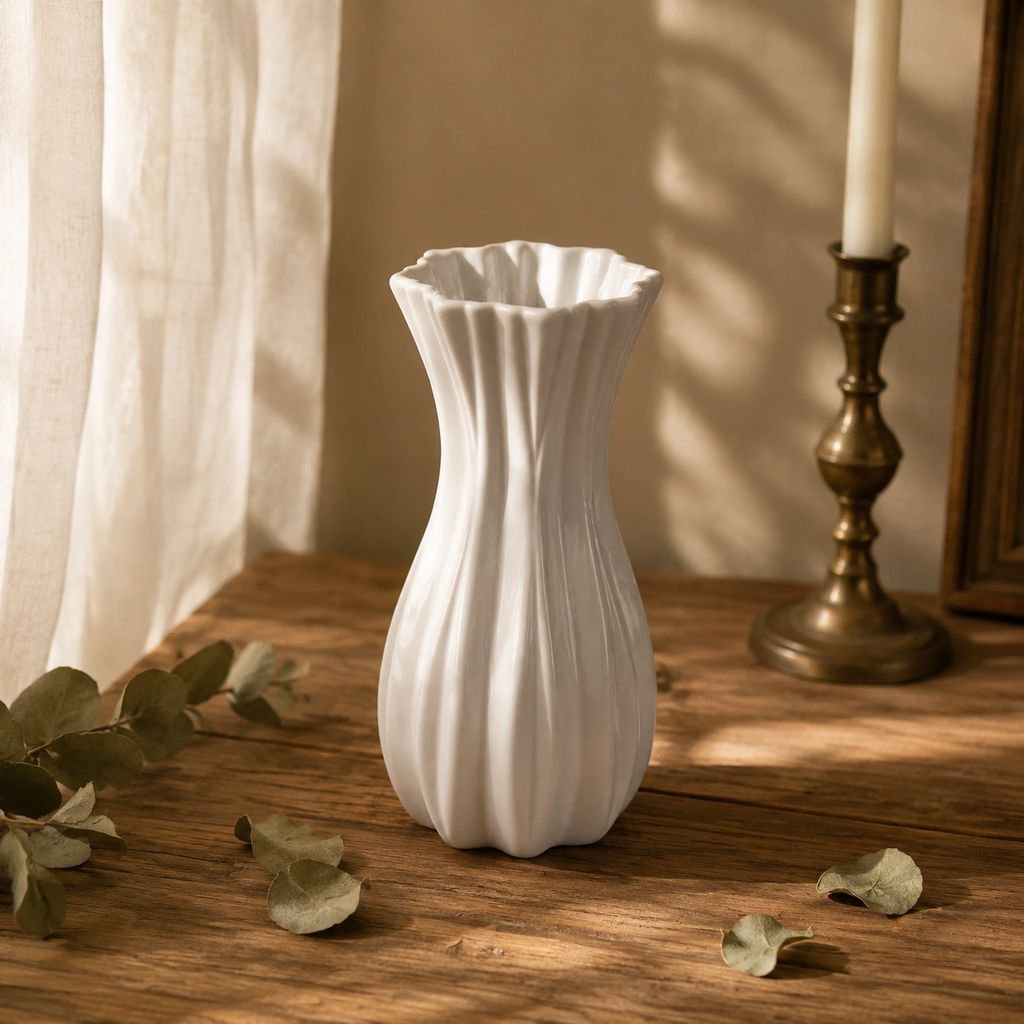French vintage plastic vase for home decor