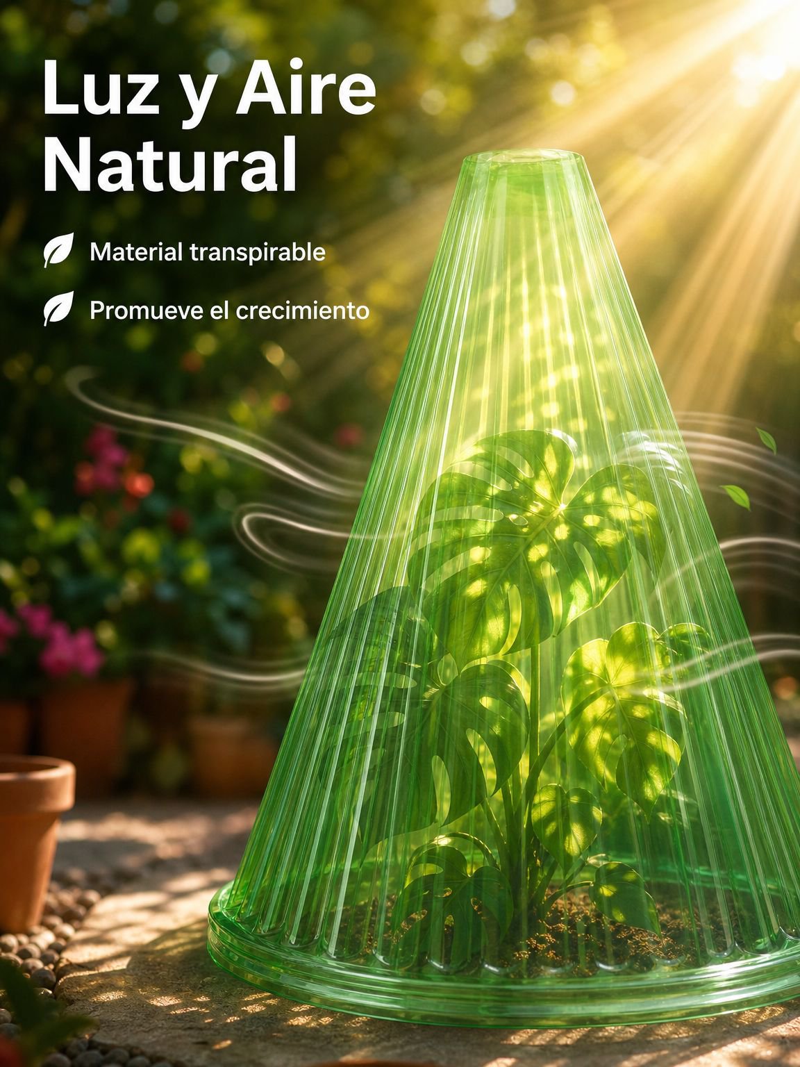 Protector de crecimiento para plantas, funda para guardarropa de jardín, reutilizable y desmontable