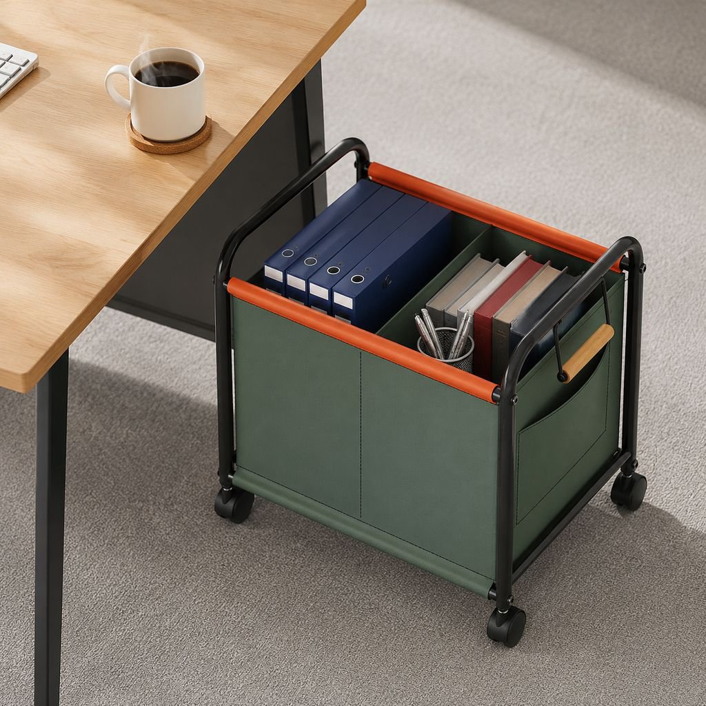Multifunctional Under-Table Storage Rack Office Organizer